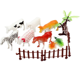 KIT ANIMAIS FAZENDA 13PÇS NO TUBO 29CM 7053